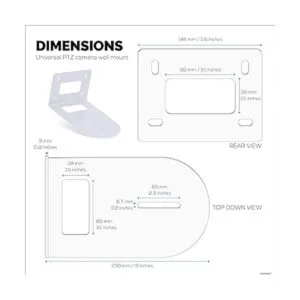 Brainwavz Soporte de pared para cámara PTZ compatible con_5