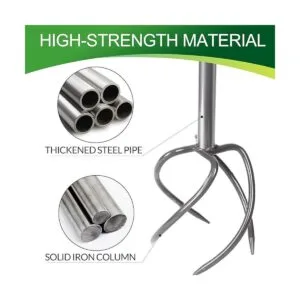 Walensee Cultivador manual de garra de jardín con una_4