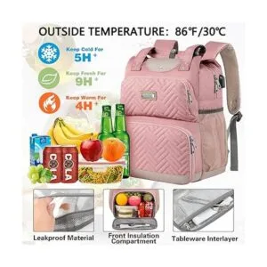 Mochila de almuerzo para mujer mochilas enfriadoras_2