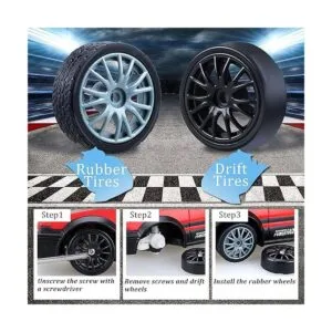 Desdoni Coche de deriva RC de 2.4 GHz escala 124 4 WD_5