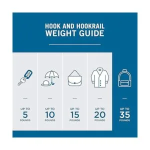 Franklin Brass Ganchos de pared resistentes para perchero_5