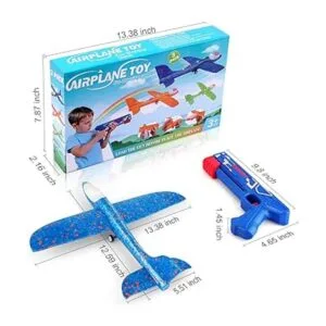 Paquete de 3 juguetes lanzadores de aviones 2 modos de_6
