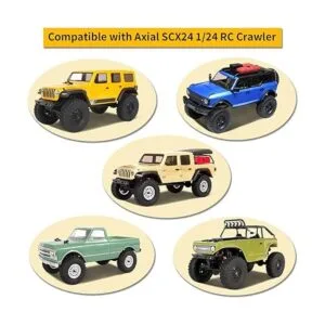 AllinRC SCX24 Juego de mejoras de latón para nudillos de_4