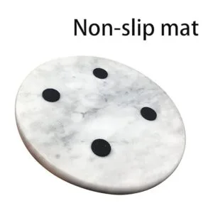 Natural Marble Tray Round Marble Decorative Tray for_4