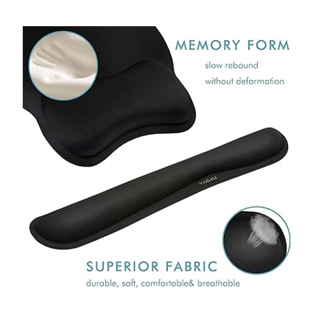 VAGAU Reposamuñecas para teclado y mouse de alta calidad_4