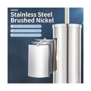 DOWRY Cepillo y soporte de inodoro independiente de acero_2