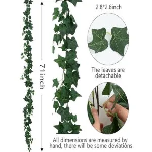 Apeair Juego de 3 vides artificiales de hiedra vegetal_2