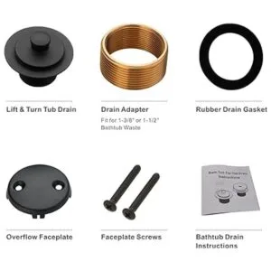 Kit de conversión de drenaje de bañera negra kit de_5
