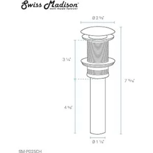 Swiss Madison Well Made Forever SMPD25CH Drain cromo_3
