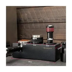 Tamping Station Plastic Espresso Tamper Mat Stand Black_3