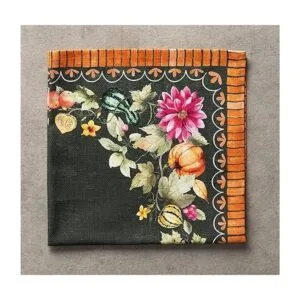 Maison d Hermine Pumpkin Garden Juego de 4 servilletas_2