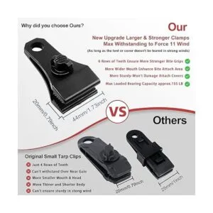 Clips de lona grandes mejorados agarre de bloqueo_4
