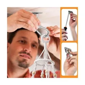 Hamaca de macramé para gatos cama colgante tejida a mano_5