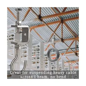 Foxwake Abrazadera de haz de acero inoxidable con gancho_5