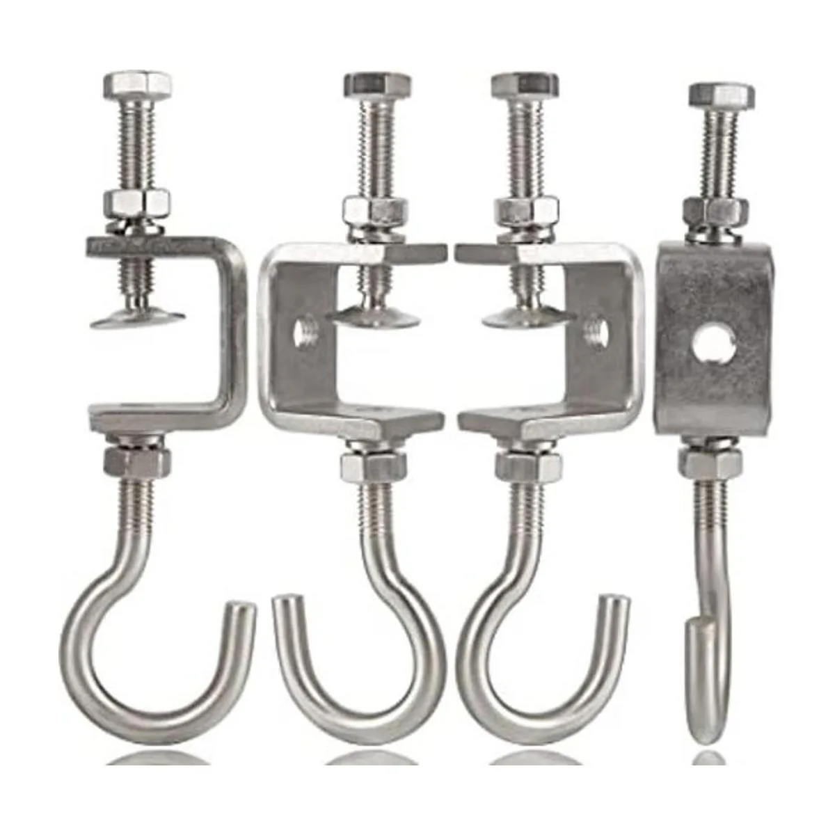 Foxwake Abrazadera de haz de acero inoxidable con gancho_1