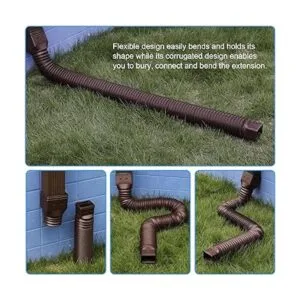 Plusgutter Paquete de 2 extensiones de canalón de lluvia_4