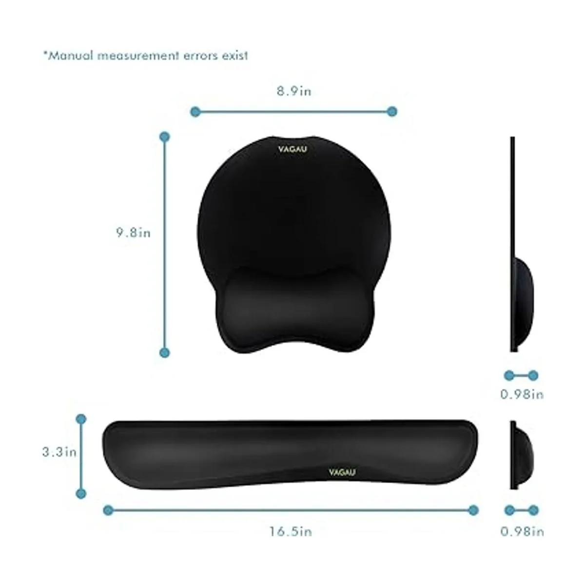 VAGAU Reposamuñecas para teclado y mouse de alta calidad_6