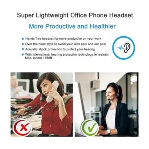 Emaiker Auriculares de teléfono de escritorio de oficina_5