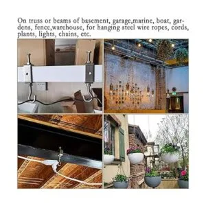 Foxwake Abrazadera de haz de acero inoxidable con gancho_6