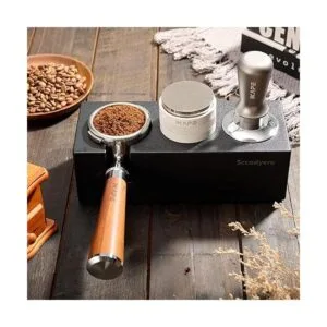 Tamping Station Plastic Espresso Tamper Mat Stand Black_6