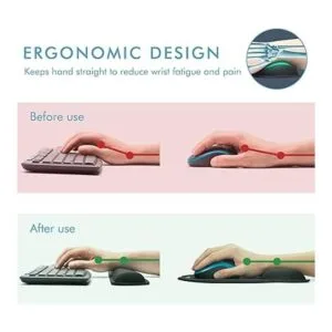 VAGAU Reposamuñecas para teclado y mouse de alta calidad_3