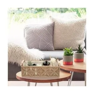 Cesta de almacenamiento de macramé cestas de decoración_5