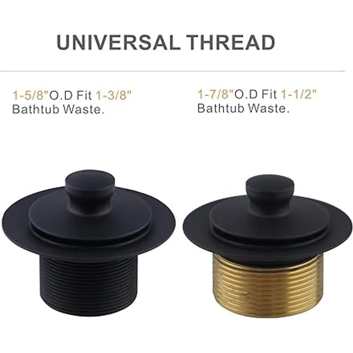 Kit de conversión de drenaje de bañera negra kit de_4