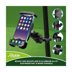 Roykaw Soporte de teléfono para carrito de golf para_2