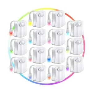Paquete de 15 luces nocturnas para inodoro sensor de_1