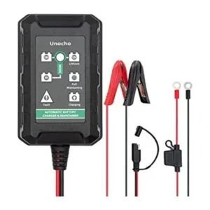 Unocho Cargador de batería de litio LiFePO4 de 12 V de_1