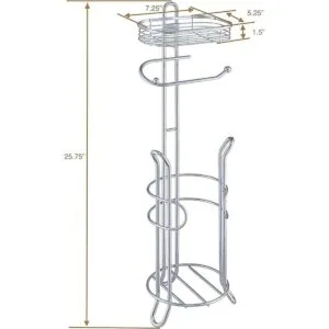 SunnyPoint Soporte de papel higiénico pesado para baño con_7