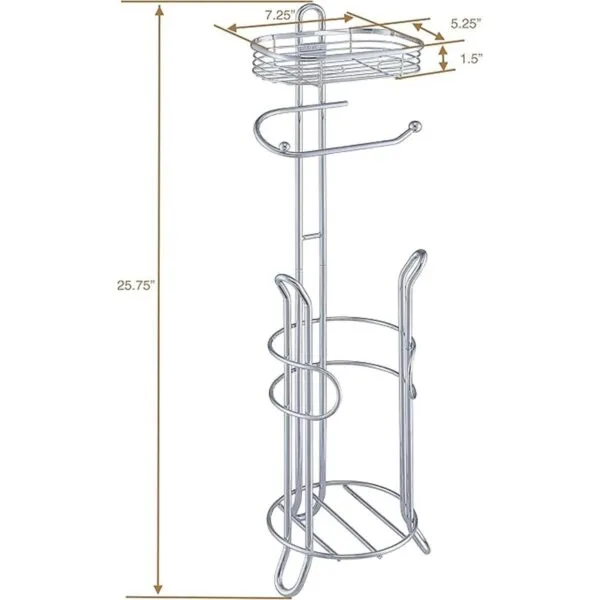 SunnyPoint Soporte de papel higiénico pesado para baño con_7