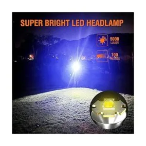 BORUIT LED Rechargeable HeadlampSuper Bright 5000 Lumens_2