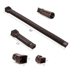 Plusgutter Paquete de 2 extensiones de canalón de lluvia_6