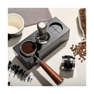 Tamping Station Plastic Espresso Tamper Mat Stand Black_5
