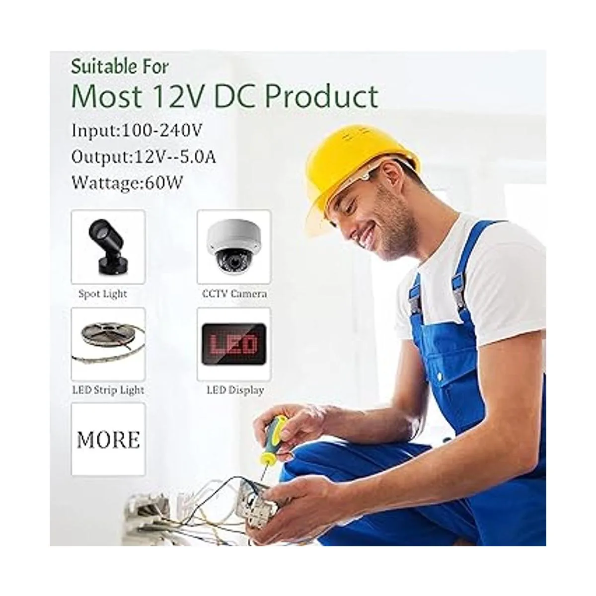 Convertidor adaptador de fuente de alimentación de CA de_5