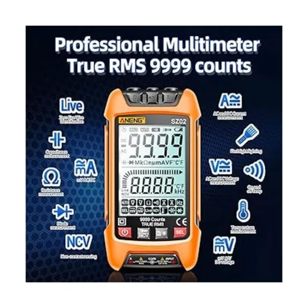 ANENG Multímetro digital Smart Testers TRMS 9999 cuenta_2