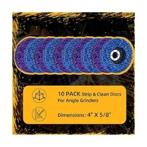 Paquete de 10 discos de tira de 4 pulgadas para amoladora_2