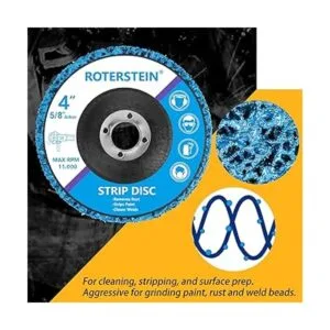 Paquete de 10 discos de tira de 4 pulgadas para amoladora_3