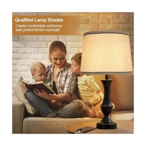 lampshades Juego de 2 lámparas de mesa pantallas de pie_5