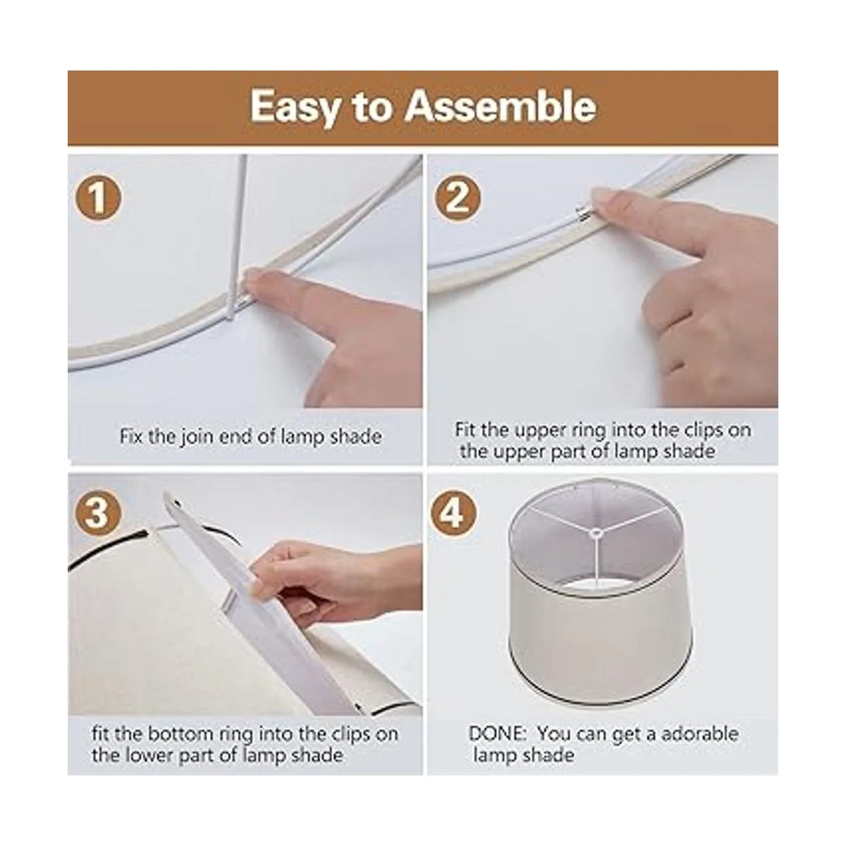 lampshades Juego de 2 lámparas de mesa pantallas de pie_7