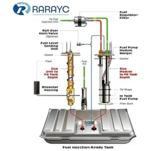 Kit regulador de filtro de combustible de 58 PSI para LS_6