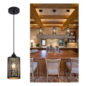 Lámpara colgante negra de granja mini lámpara colgante de_1