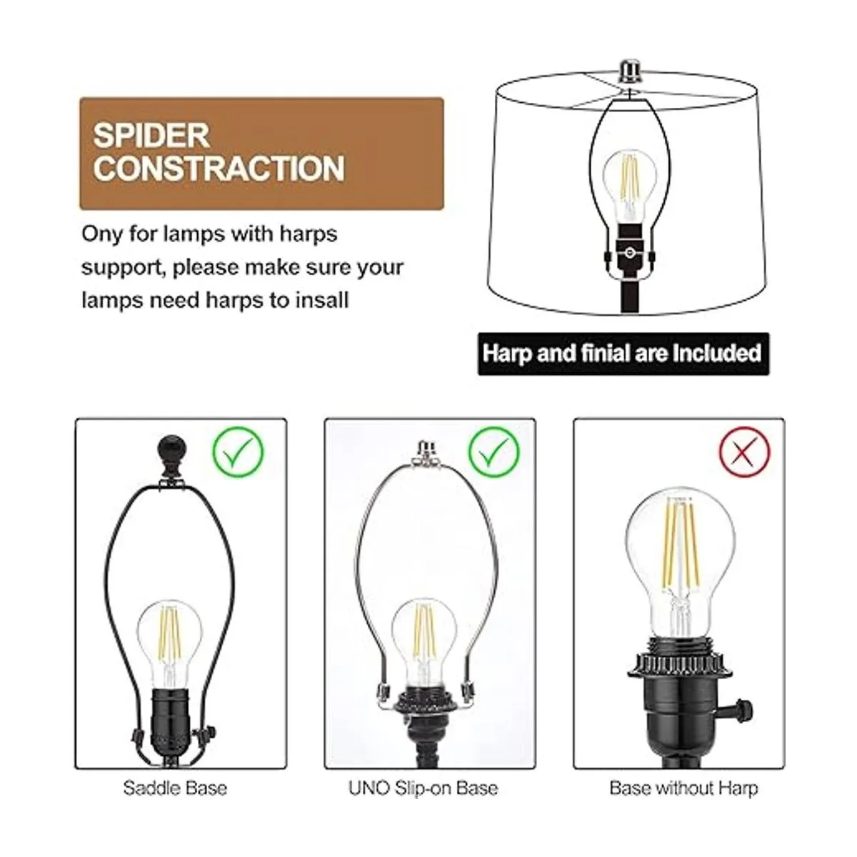 lampshades Juego de 2 lámparas de mesa pantallas de pie_6