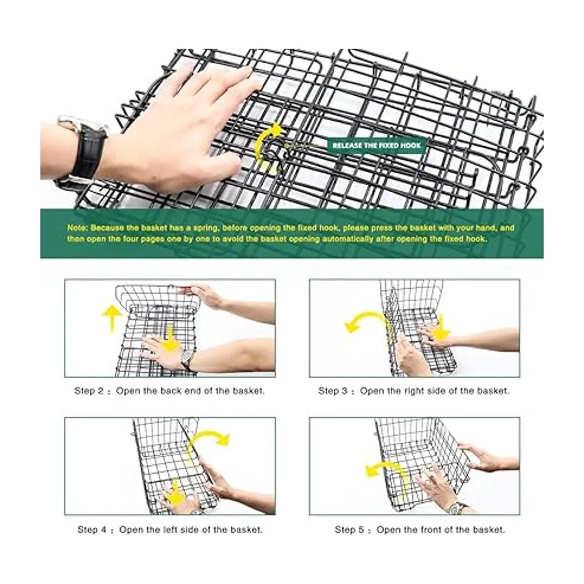 ANZOME Cesta trasera plegable para bicicleta cesta_6