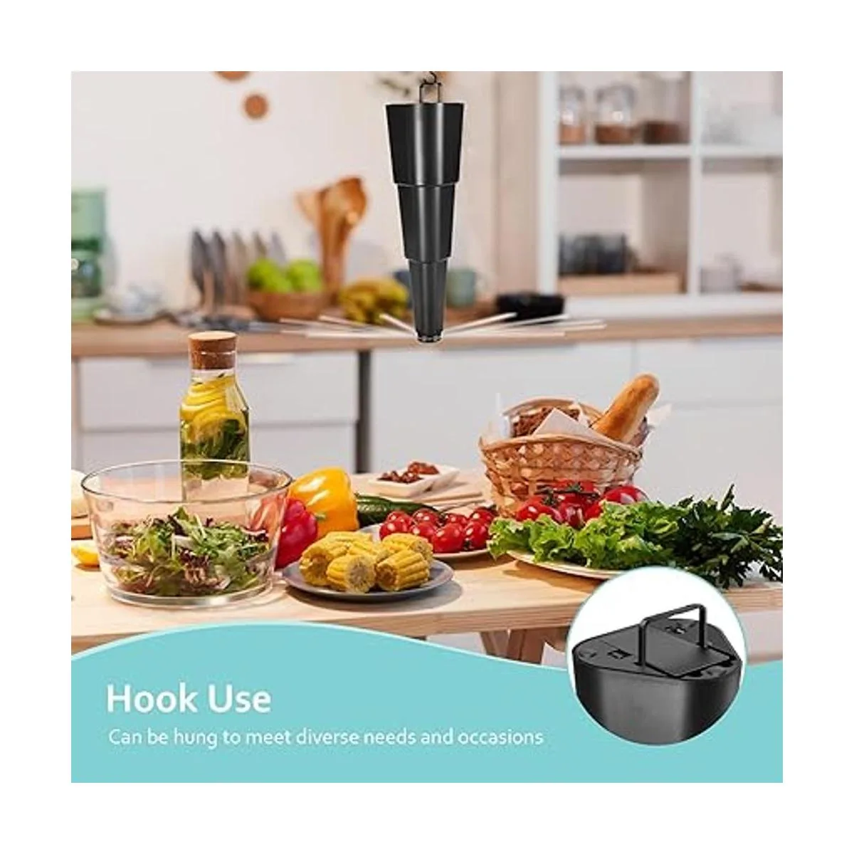 Ventiladores de mosca para mesas repelente de moscas para_5