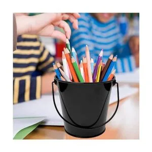 TAKMA Cubos de metal con asa paquete de 6 cubos de hierro_2