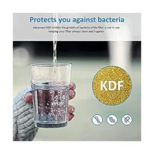 BELVITA Filtro de agua en línea RV con codo de manguera de_4