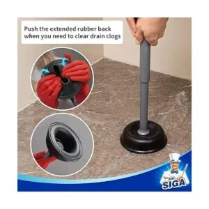 MR.SIGA mbolo de inodoro con soporte émbolo resistente_5