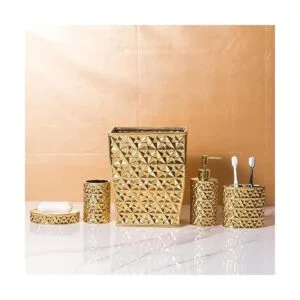Juego de accesorios de baño dorados de 4 piezas para_6